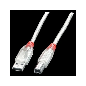 Comparateur de prix : Câble USB 2.0 - LINDY - Type A/B - 0,5m - Transparent - Rétrocompatible USB 1.1