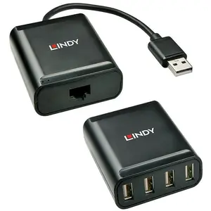 Comparateur de prix : Lindy USB 2.0 Cat.5 Extender Câble de rallonge USB USB, USB 2.0 jusqu'à 60 m