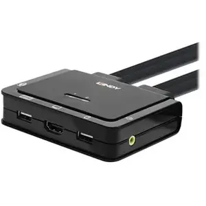 Comparateur de prix : LINDY Switch KVM 2 Ports HDMI 18G, USB Type C, USB 2.0 ET Audio avec Câbles