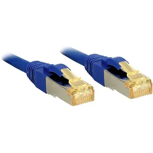 LINDY Câble réseau Cat.7 S/FTP, cuvire, LSOH, 600MHz, Bleu, 10m pas cher