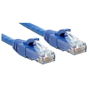 Lindy Câble réseau Cat.6 U/UTP Patch Premium, LSOH, cuivre, 250MHz, Bleu, 0,5mVendu parfnac