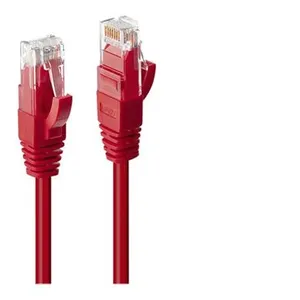 LINDY Premium - Cordon de raccordement - RJ-45 (M) pour RJ-45 (M) - 30 cm - UTP - CAT 6 - sans halogène, sans crochet - rouge pas cher