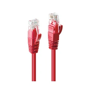 Comparateur de prix : Lindy Cordon de raccordement RJ-45 (M) pour RJ-45 (M) 5 m UTP CAT 6 moulé, sans crochet, bloqué rouge