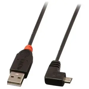 Lindy 31976 câble USB USB 2.0 1 m USB A Micro-USB B Noir pas cher