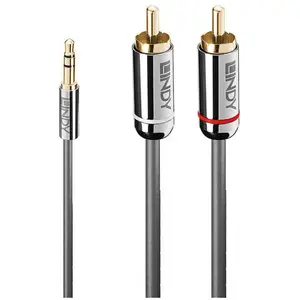 LINDY Câble Audio Jack 3.5mm vers RCA - Cromo Line - 10m pas cher