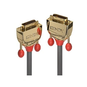 Comparateur de prix : Lindy Gold - Câble DVI - liaison double - DVI-D (M) pour DVI-D (M) - 7.5 m - rond - gris