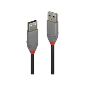 Comparateur de prix : Lindy Anthra Line - Câble USB - USB (M) pour USB (M) - USB 2.0 - 50 cm - rond - noir