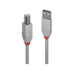 Câble USB Lindy 36682 - 1m - USB A vers USB B - 2.0 - 480 Mbit/s - Gris pas cher