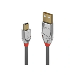 Comparateur de prix : Câble usb usb 2.0 usb-a mâle, USB-Mini-B mâle 5.00 m gris 36634 - Lindy