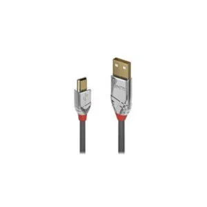 Comparateur de prix : Câble usb usb 2.0 usb-a mâle, USB-Mini-B mâle 7.50 m gris 36635 - Lindy