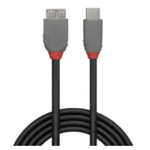 Câble USB 3.2 Type C vers Micro-B Cable, 5Gbit/s, Anthra Line, 3mVendu parinmac-wstore