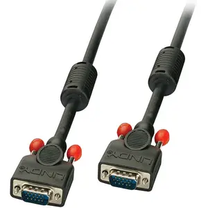 Lindy - Câble VGA - HD-15 (VGA) (M) pour HD-15 (VGA) (M) - 2 m - moulé, vis moletées - noir pas cher