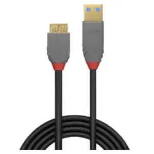 Comparateur de prix : Lindy Câble USB 3.2 Type A vers Micro-B 5Gbit/s. Anthra Line 2m