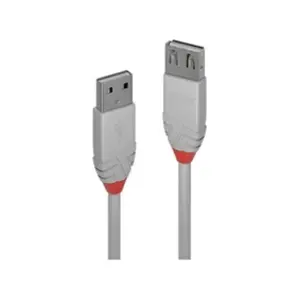 Comparateur de prix : Câble usb usb 2.0 usb-a mâle, usb-a femelle 1.00 m gris 36712 S214042 - Lindy