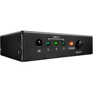 Comparateur de prix : Lindy 3 Port HDMI 18G Switch - commutateur video/audio - 3 ports