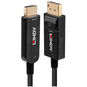 Comparateur de prix : Lindy Câble Hybride Fibre Optique DisplayPort 1.2 vers HDMI 18G, 50m