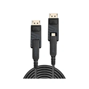 Comparateur de prix : LINDY Câble Mini DisplayPort 1.4 Hybride Fibre Optique avec connecteurs DP 50m