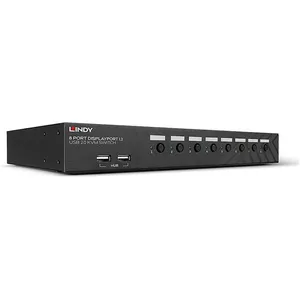 Lindy 39540 Switch KVM 8 Ports DisplayPort 1.2, USB 2.0 & Audio