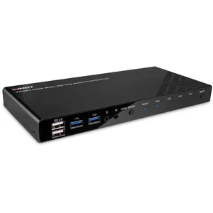 Lindy Kvm switch hdmi 4k60 usb 3.0 & audio 4 port 4002888393133