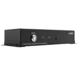 Lindy 39306 Switch KVM Dual Head DisplayPort 1.2, 2 Ports