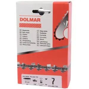 Comparateur de prix : Chaîne tronçonneuse - DOLMAR - 492 - 25 cm - 40 maillons - Motorisé
