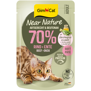 GimCat Near Nature 16 x 85 g pour chat   boeuf, canard pas cher