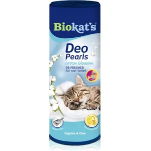 Comparateur de prix : Biokat's Biokat s Deo Pearls fleur de coton - Complément de litière pa...