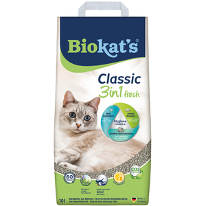 Comparateur de prix : 10L Classic Fresh 3in1 senteur printanière Biokat's - Litière pour Chat