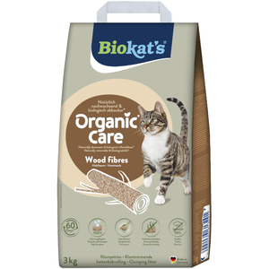 8 l (env. 3 kg) Biokat’s Organic Care litière pour chat en fibres de boisVendu parzooplus