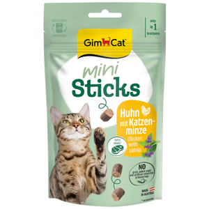 GimCat Mini Sticks pour chat - poulet, menthe à chat (50 g) pas cher