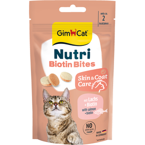 40 g GimCat Nutri Biotin Bouchées au saumon Friandises pour chat pas cher