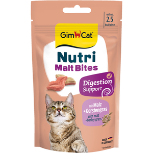 Lot économique 3x40 g GimCat Nutri Malt Bouchées pour chat pas cher