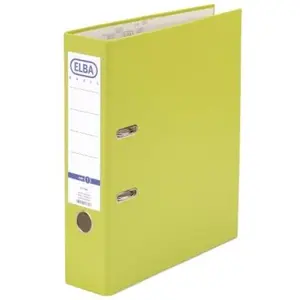 Elba 100202158 classeur levier format a4 polypropylène vert clair pas cher