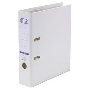 Comparateur de prix : Elba 100202147 classeur levier format a4 polypropylène blanc