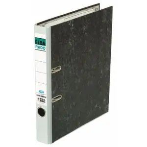 Classeur rado papier marbré, largeur de dos: 50 mm gris elba 100022597 pas cher