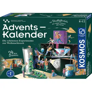 KOSMOS 661083 Calendrier de l'Avent 2024, expériences Les Plus Belles expériences de Noël, en 5 Minutes, pour Enfants à partir de 8 à 12 Ans, Calendrier de l'Avent Jouet Science pas cher