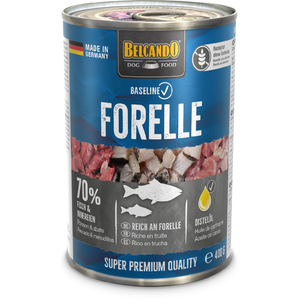 6 x Belcando Baseline à la truite 400 g, nourriture humide pour chien pas cher