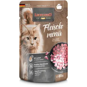 6x85g menu à la viande Finest Selection Leonardo - Nourriture pour Chat pas cher