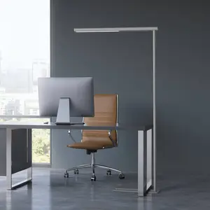 Comparateur de prix : Lampadaire de bureau LED MAULjet, couleur argent, hauteur 195 cm