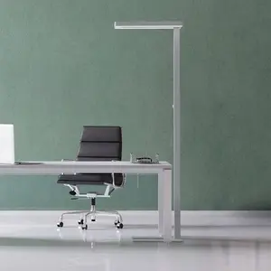 Comparateur de prix : Lampe sur pied LED MAULjaval, couleur argent, 196 cm, pied à intensité variable