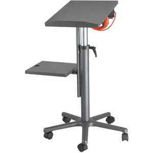 MAUL Tablette de projection MAULpro hauteur réglable en cotinu mobile chariot médias avec 2 surfaces de dépose anthracite 9333089 pas cher