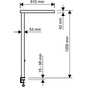 Comparateur de prix : Lampe de table à capteur LED MAULjuvis, noir 120 cm à intensité variable, pied