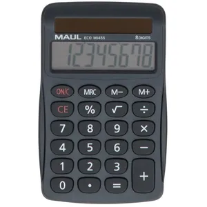 MAUL Calculatrice Eco MJ 455 | Calculatrice solaire avec écran à 8 chi...