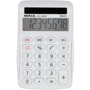 MAUL Calculatrice Eco MJ 455 | Calculatrice solaire avec écran à 8 chi...