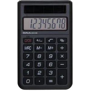 Comparateur de prix : Maul ECO 250 Calculatrice de poche noir Ecran: 8 solaire (l x H x P) 60 x 98 x 12 mm