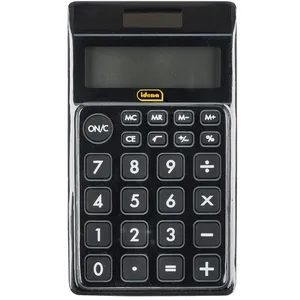 Idena 505126 - Calculatrice de poche TR 800, à énergie solaire, écran 8 chiffres, noir, 1 pièce pas cher