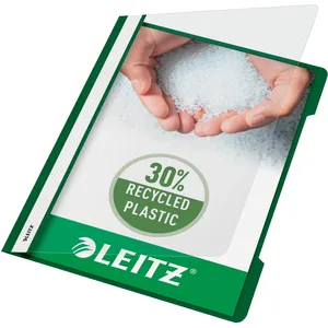 LEITZ chemise à lamelle Standard, format A4, PVC, vert, pas cher