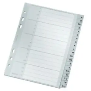 Comparateur de prix : Leitz intercalaires en plastique, a-z, a5, pp, 20 pièces, 12650000