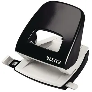 Leitz, Perforateur de bureau 2 trous Nexxt, métal noir, 30 feuilles pas cher