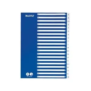 Comparateur de prix : Leitz intercalaire plastique, a-z, a4, 21 divisions, pp, 12536001